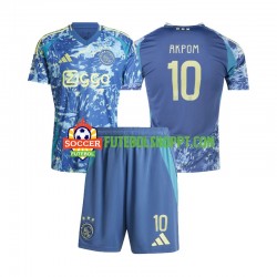 Camisola Júnior AFC Ajax Chuba Akpom 10 Alternativa Equipamento 2024-2025 Manga Curta