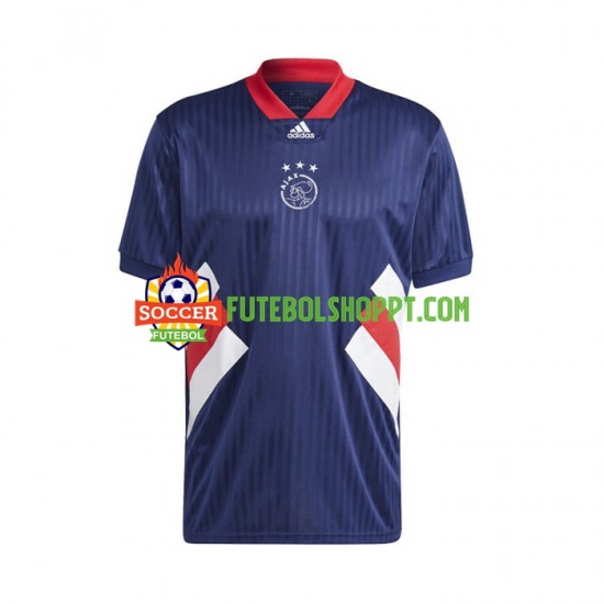 Camisola Homem AFC Ajax Icon Retro Principais Equipamento 2022-2023 Manga Curta