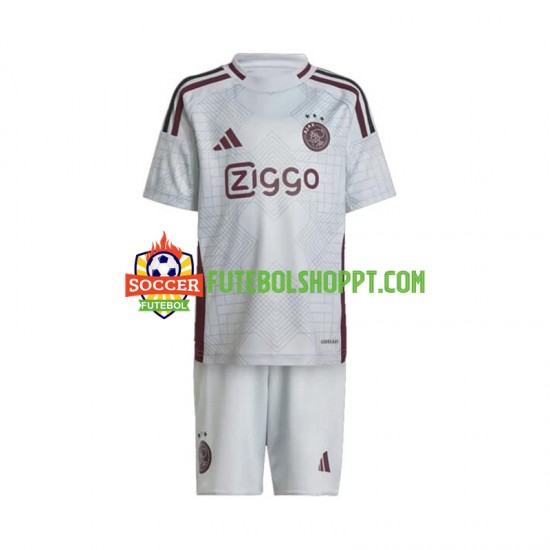 Camisola Júnior AFC Ajax Terceiro Equipamento 2024-2025 Manga Curta
