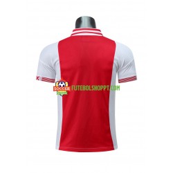 Camisola Homem AFC Ajax Retro Principais Equipamento 1997-1998 Manga Curta