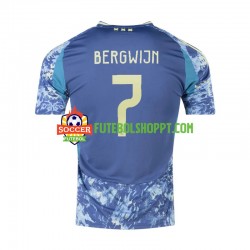 Camisola Homem AFC Ajax Steven Bergwijn 7 Alternativa Equipamento 2024-2025 Manga Curta