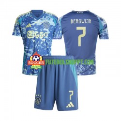Camisola Júnior AFC Ajax Steven Bergwijn 7 Alternativa Equipamento 2024-2025 Manga Curta