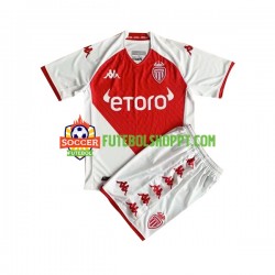 Camisola Júnior AS Monaco Principais Equipamento 2022-2023 Manga Curta