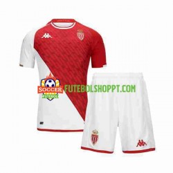 Camisola Júnior AS Monaco Principais Equipamento 2023-2024 Manga Curta