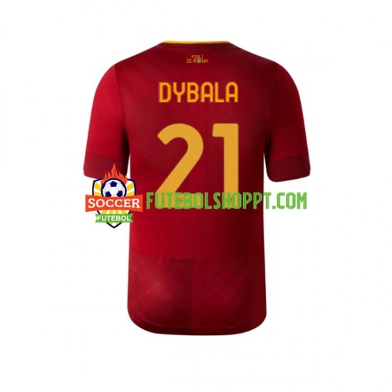 Camisola Homem AS Roma Dybala 21 Principais Equipamento 2022-2023 Manga Curta