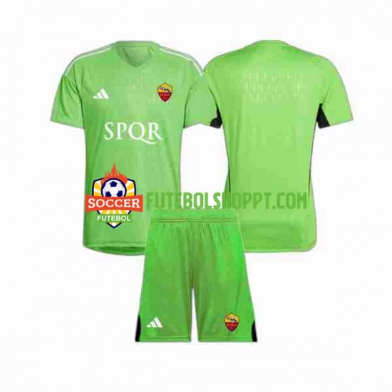 Camisola Júnior AS Roma Guarda-redes Alternativa Equipamento 2023-2024 Manga Curta