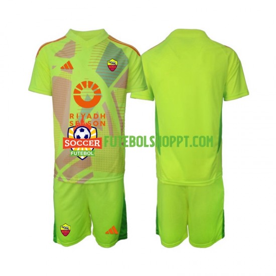 Camisola Júnior AS Roma Guarda-redes Alternativa Equipamento 2024-2025 Manga Curta