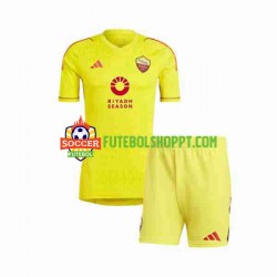 Camisola Júnior AS Roma Guarda-redes Principais Equipamento 2023-2024 Manga Curta
