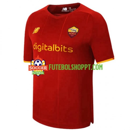 Camisola Homem AS Roma Principais Equipamento 2021-2022 Manga Curta