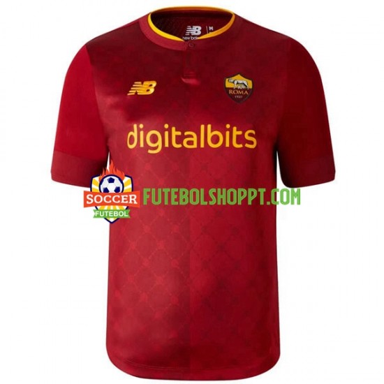 Camisola Homem AS Roma Principais Equipamento 2022-2023 Manga Curta