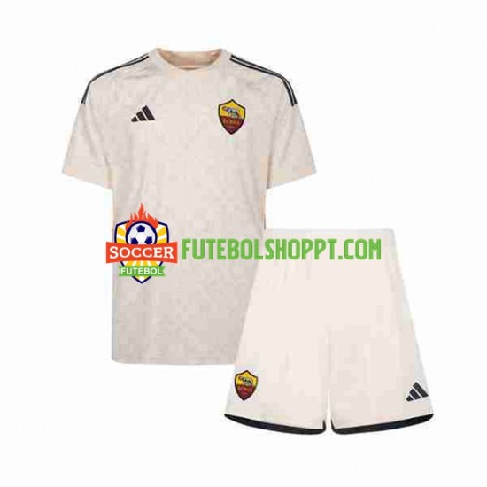 Camisola Júnior AS Roma Alternativa Equipamento 2023-2024 Manga Curta