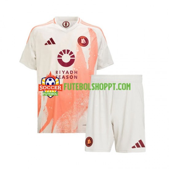 Camisola Júnior AS Roma Alternativa Equipamento 2024-2025 Manga Curta