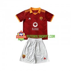Camisola Júnior AS Roma Quarto Equipamento 2023-2024 Manga Curta