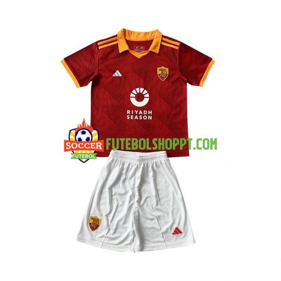 Camisola Júnior AS Roma Quarto Equipamento 2023-2024 Manga Curta