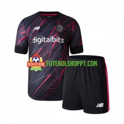 Camisola Júnior AS Roma Terceiro Equipamento 2022-2023 Manga Curta