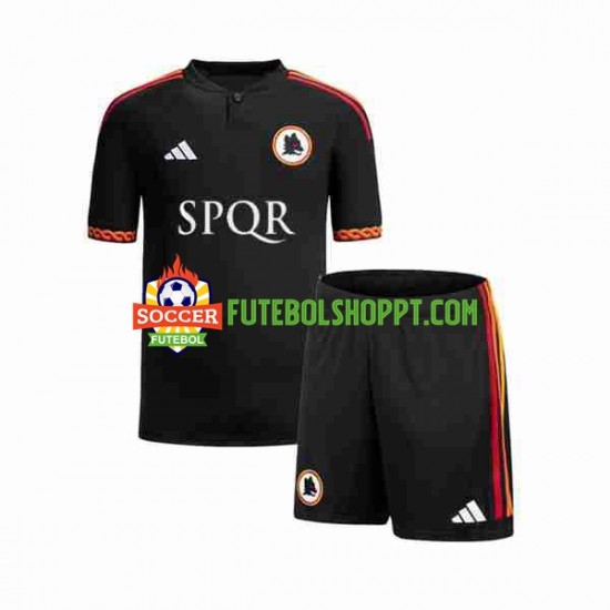 Camisola Júnior AS Roma Terceiro Equipamento 2023-2024 Manga Curta