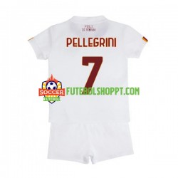 Camisola Júnior AS Roma Lorenzo Pellegrini 7 Alternativa Equipamento 2022-2023 Manga Curta Camisola Júnior AS Roma Lorenzo Pellegrini 7 Alternativa Equipamento 2022-2023 Manga Curta
