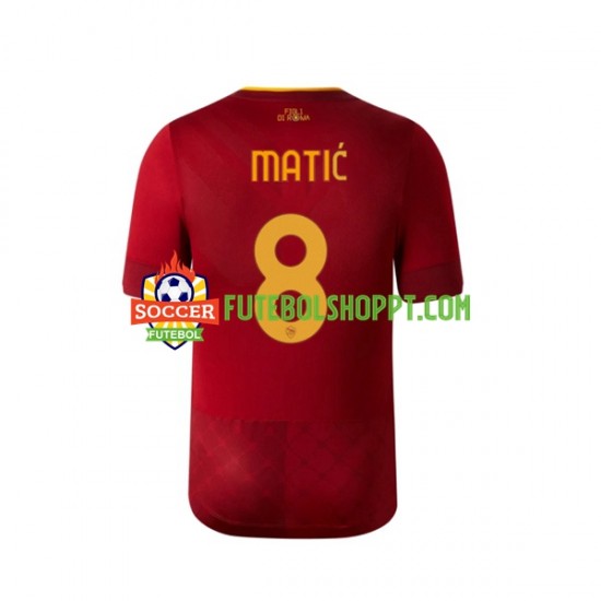 Camisola Homem AS Roma Matic 8 Principais Equipamento 2022-2023 Manga Curta