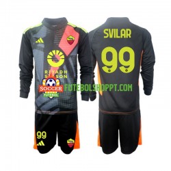 Camisola Júnior AS Roma Mile Svilar 99 Guarda-redes Principais Equipamento 2024-2025 Manga Comprida