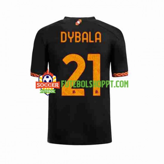 Camisola Homem AS Roma Paulo Dybala 21 Terceiro Equipamento 2023-2024 Manga Curta
