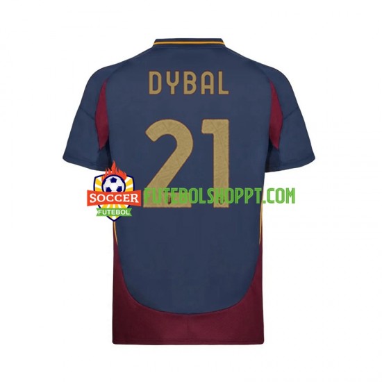 Camisola Homem AS Roma Paulo Dybala 21 Terceiro Equipamento 2024-2025 Manga Curta