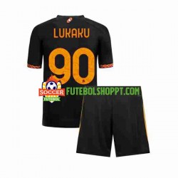 Camisola Júnior AS Roma Romelu Lukaku 90 Terceiro Equipamento 2023-2024 Manga Curta Camisola Júnior AS Roma Romelu Lukaku 90 Terceiro Equipamento 2023-2024 Manga Curta