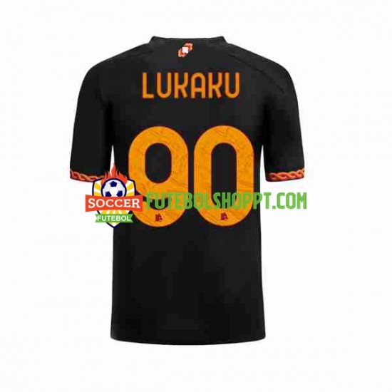 Camisola Homem AS Roma Romelu Lukaku 90 Terceiro Equipamento 2023-2024 Manga Curta