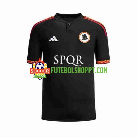 Camisola Homem AS Roma Terceiro Equipamento 2023-2024 Manga Curta