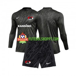 Camisola Júnior AZ Alkmaar Guarda-redes Alternativa Equipamento 2024-2025 Manga Comprida