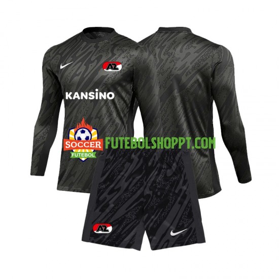 Camisola Júnior AZ Alkmaar Guarda-redes Alternativa Equipamento 2024-2025 Manga Comprida