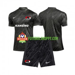 Camisola Júnior AZ Alkmaar Guarda-redes Alternativa Equipamento 2024-2025 Manga Curta