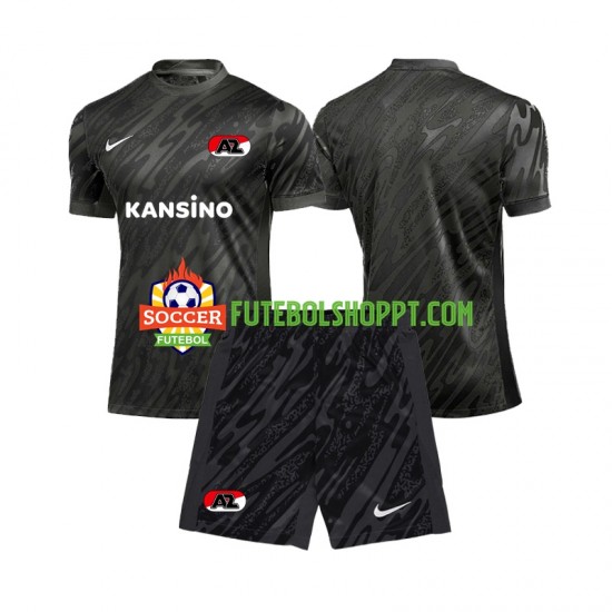 Camisola Júnior AZ Alkmaar Guarda-redes Alternativa Equipamento 2024-2025 Manga Curta