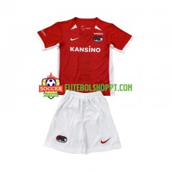 Camisola Júnior AZ Alkmaar Principais Equipamento 2024-2025 Manga Curta