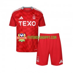 Camisola Júnior Aberdeen Principais Equipamento 2024-2025 Manga Curta