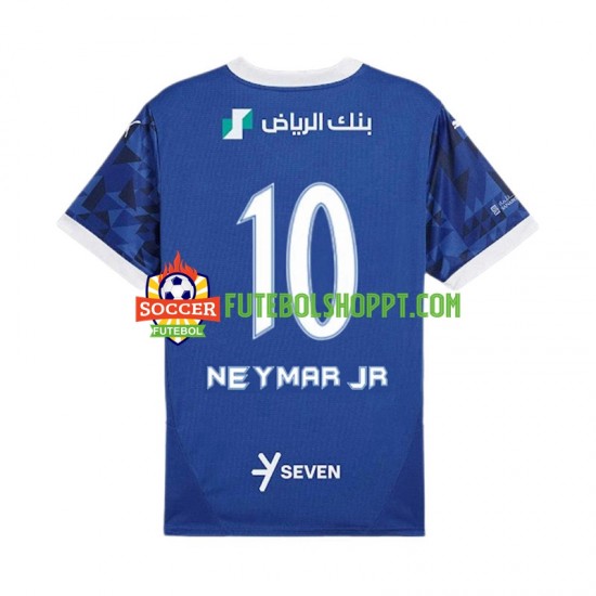 Camisola Homem Al Hilal Neymar JR 10 Principais Equipamento 2024-2025 Manga Curta