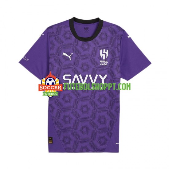 Camisola Homem Al Hilal Terceiro Equipamento 2024-2025 Manga Curta