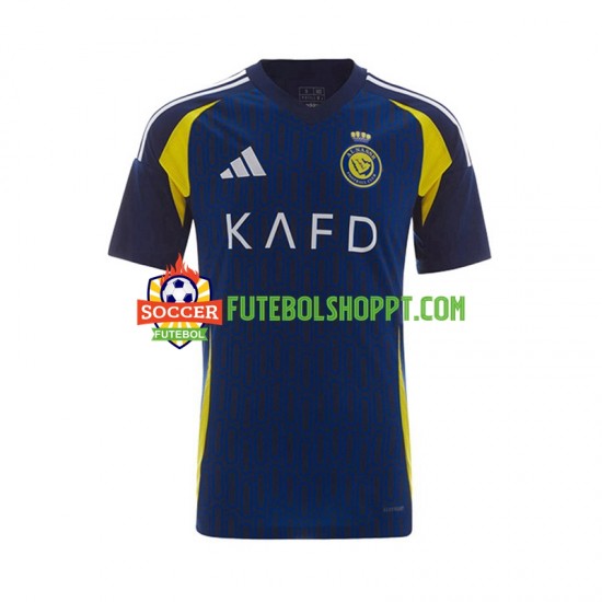 Camisola Homem Al Nassr Cristiano Ronaldo 7 Alternativa Equipamento 2024-2025 Manga Curta