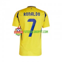 Camisola Homem Al Nassr Cristiano Ronaldo 7 Principais Equipamento 2024-2025 Manga Curta