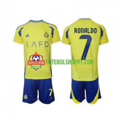 Camisola Júnior Al Nassr Cristiano Ronaldo 7 Principais Equipamento 2024-2025 Manga Curta