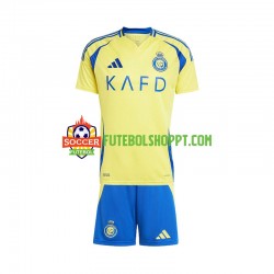 Camisola Júnior Al Nassr Principais Equipamento 2024-2025 Manga Curta