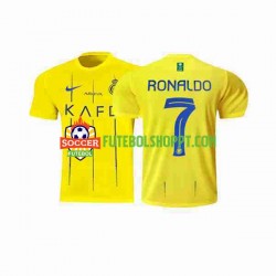 Camisola Homem Al-Nassr Ronaldo 7 Principais Equipamento 2023-2024 Manga Curta