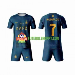 Camisola Júnior Al-Nassr Ronaldo 7 Alternativa Equipamento 2023-2024 Manga Curta