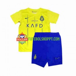Camisola Júnior Al-Nassr Ronaldo 7 Principais Equipamento 2023-2024 Manga Curta
