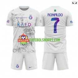Camisola Júnior Al-Nassr Ronaldo 7 Terceiro Equipamento 2023-2024 Manga Curta