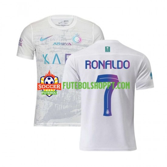 Camisola Homem Al-Nassr Ronaldo 7 Terceiro Equipamento 2023-2024 Manga Curta