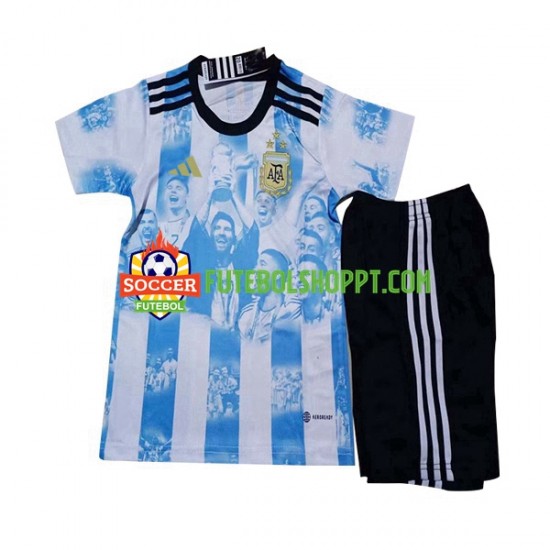 Camisola Júnior Argentina All Stars Principais Equipamento 2023 Manga Curta