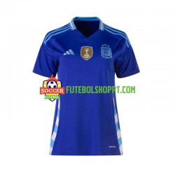 Camisola Mulher Argentina Alternativa Equipamento 2024 Manga Curta
