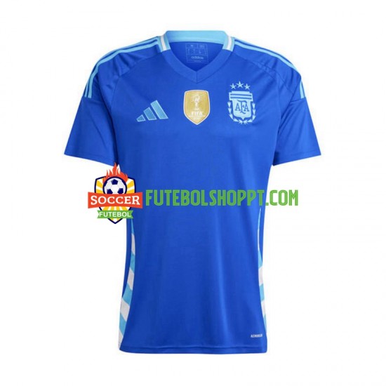 Camisola Homem Argentina Copa America Alternativa Equipamento 2024 Manga Curta