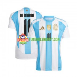 Camisola Homem Argentina Di Maria 11 Principais Equipamento 2024 Manga Curta