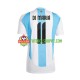 Camisola Homem Argentina Di Maria 11 Principais Equipamento 2024 Manga Curta